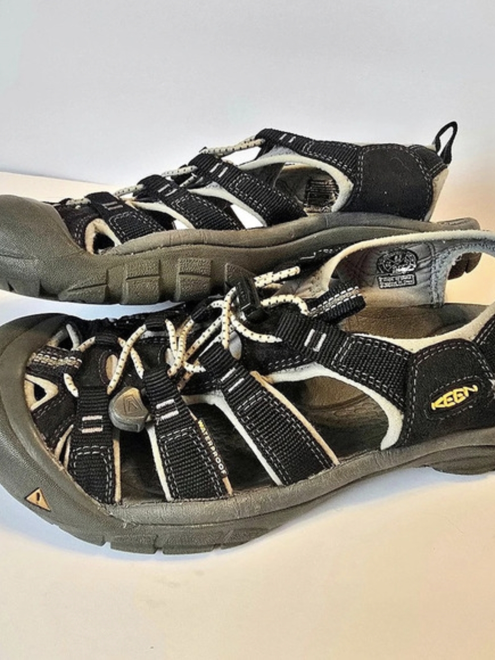 KEEN Newport H2 Sandals Women's Closed-Toe Sport Sandals in Black & Gray